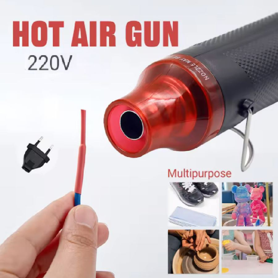 Heat Gun Small - 家庭用多目的ヒートガン/収縮チューブ EU プラグケーブルメンテナンス DIY 熱収縮フィルムツール小型ベーキングホットエアガン