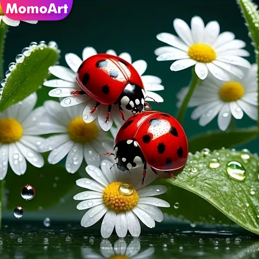 Resin Craft For Beginners - Momoart ダイヤモンドペインティング てんとう虫 動物柄 大人向け 初心者向け