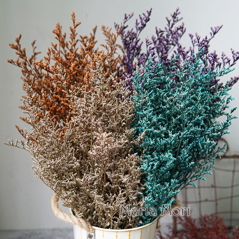 Dried Flower Bulk - 50g/プリザーブドバレンタイングラス リモニウムフラワー ラバーグラス 花屋アクセサリー ホームデコレーション INS人気商品