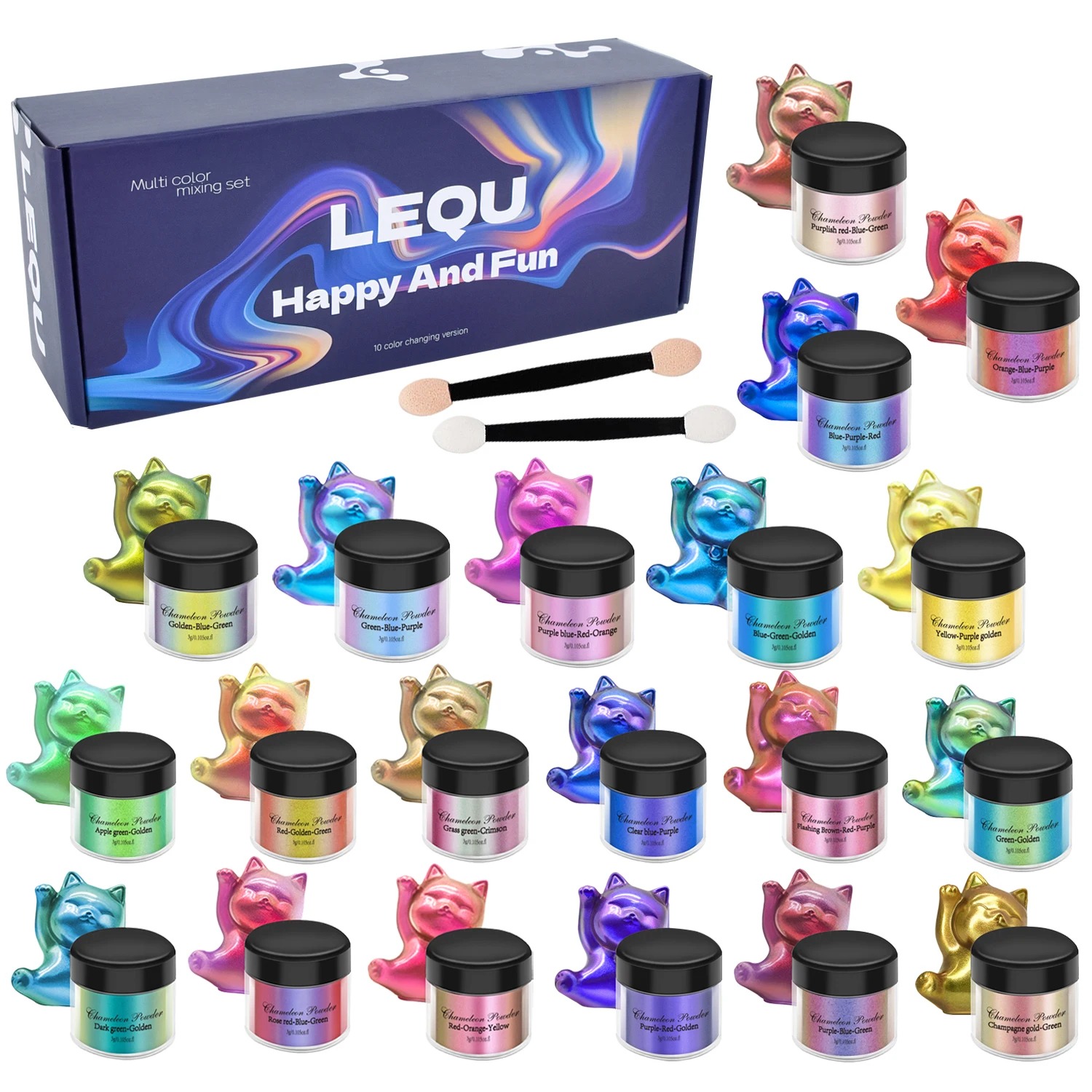 Resin Pigment Set - カメレオンピンクネイルクロムパウダー顔料DIYエポキシ樹脂モールド染料ネイルグリッターパウダーネイルDIYマイカパウダー顔料のセット