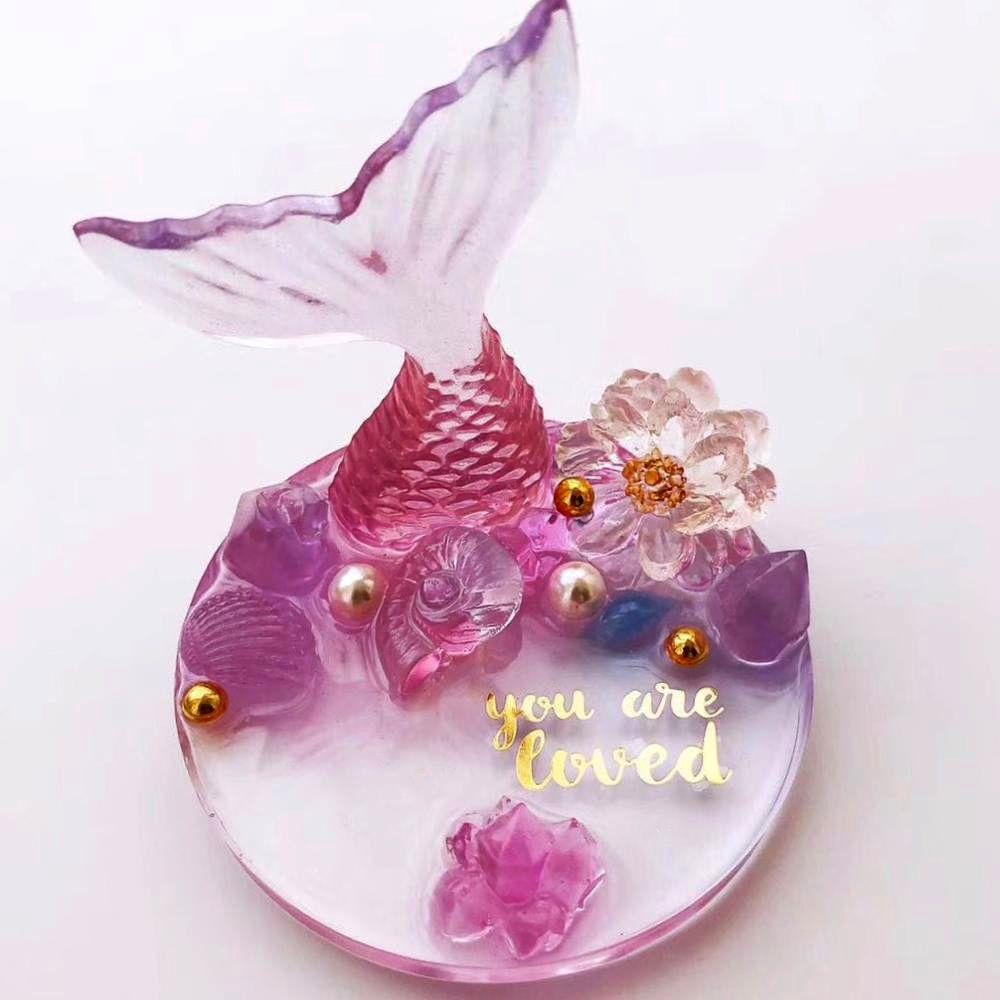 Coaster Mold Round - DIY クラフトシリコーン流体アートカップマドラウンドコースター型ジュエリー作成金型エポキシ樹脂鋳造金型