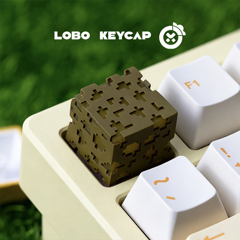 Resin Crafting Minecraft - 漫画スクエアMinecraftシリーズクリエイティブキーボードデコレーション半透明キーキャップクラフト樹脂素材周辺機器おもちゃギフト