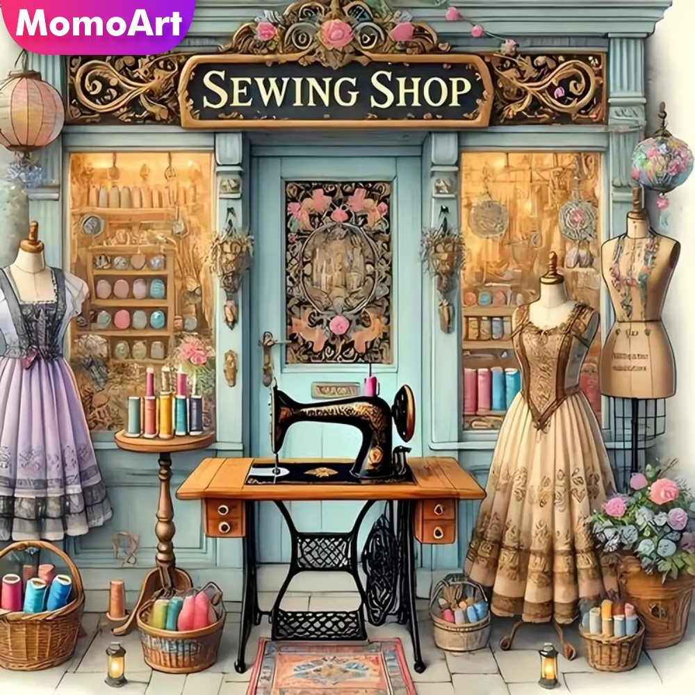 Resin Craft For Beginners - Momoart ダイヤモンドペインティングソーイングショップ 初心者向け ダイヤモンドモザイク風景 DIY クラフトキット