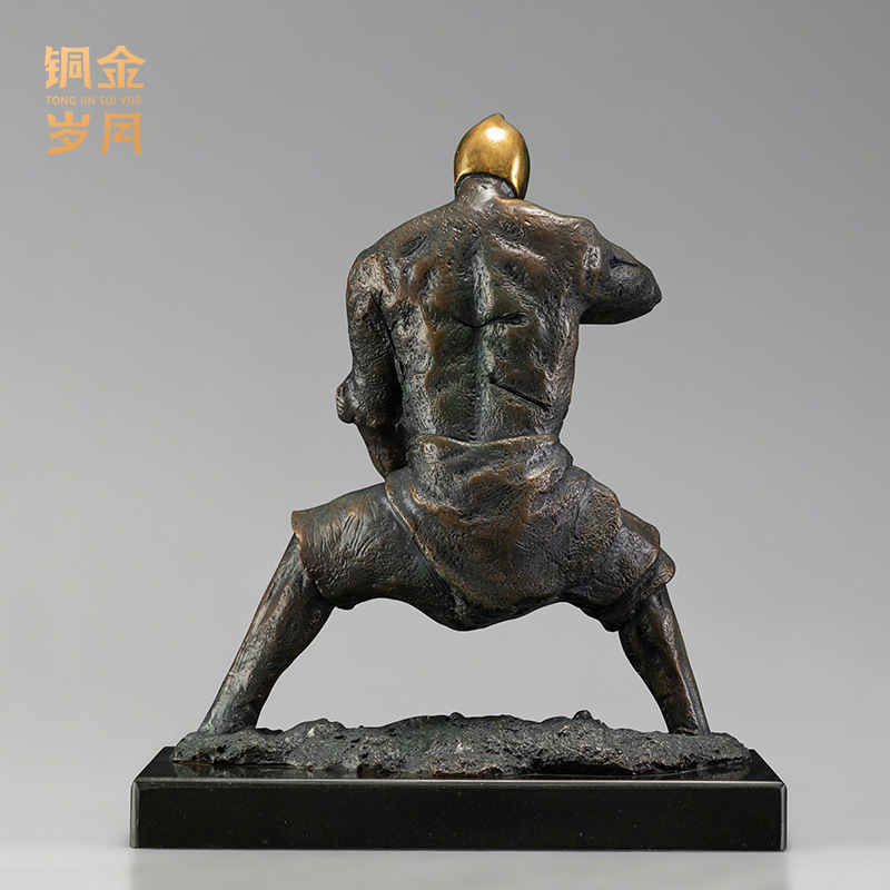 PYJ銅工芸工房侍太極図真鍮彫刻像飾りオフィス金属銅工芸品 - Resin Craft Workshop のレビューと価格