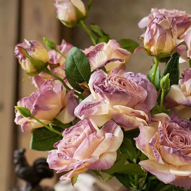 造花レトロ装飾シルクフラワー ドライフラワーブーケ シルクフ - Dried Flower Bulk のレビューと価格