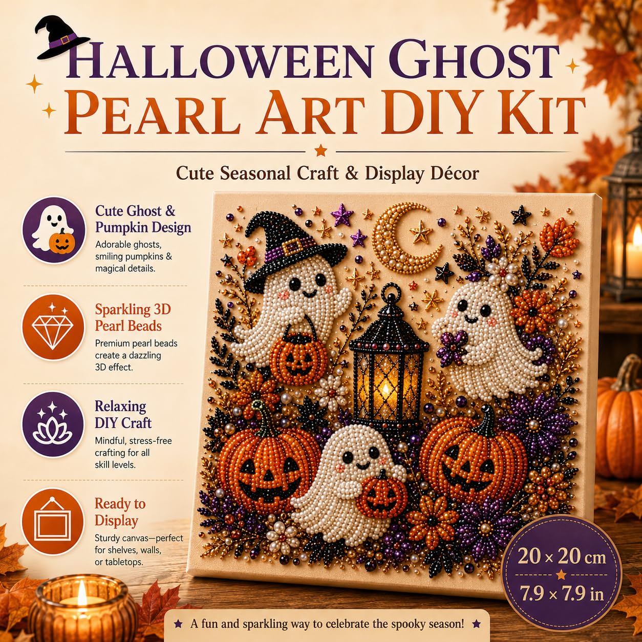 @ハロウィン ゴーストパールアートキット 大人用 DIYパー - Resin Craft For Beginners のレビューと価格