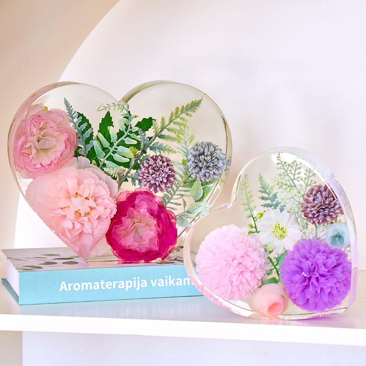 大型愛シリコンモールド DIY ハート六角形エポキシ樹脂モー - Flower Preservation Resin のレビューと価格