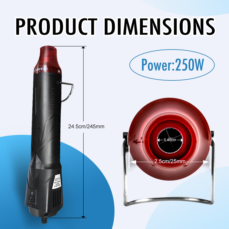 220V ホットエアガンはんだ付け温度ブロワーガン DIY  - Heat Gun Small のレビューと価格