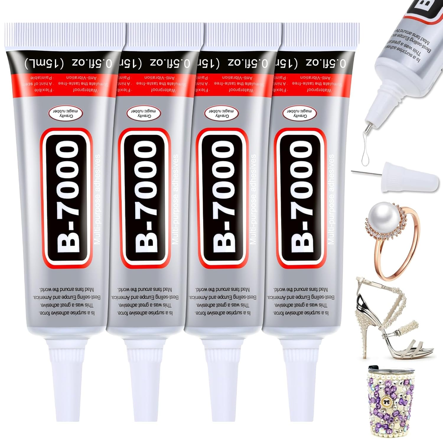 1-10 個 B-7000 スーパー接着剤 Loolifl  - Crafting Resin のレビューと価格