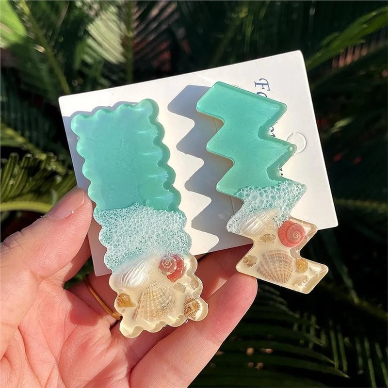 ABMH-エポキシ樹脂ヘアクリップ用シリコンモールド、UV樹 - Epoxy Uv Resin Kit のレビューと価格