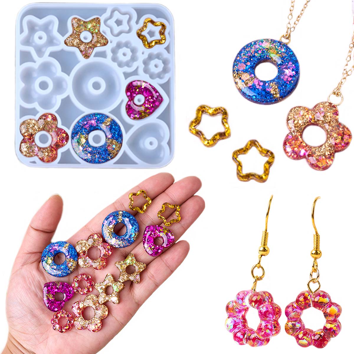Multifuntional ジュエリーシリコーン型 DIY - Resin Craft Ideas のレビューと価格