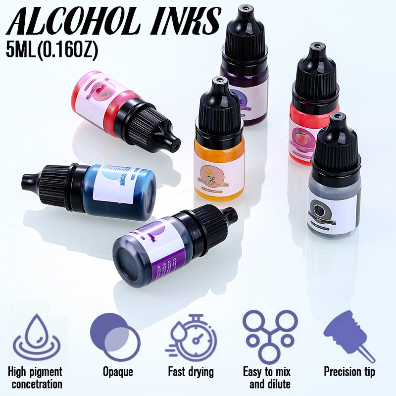 エポキシ樹脂カラー顔料 24 鮮やかな色 液体エポキシ顔料  - Resin Pigment Set のレビューと価格