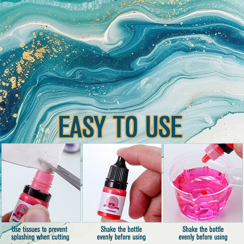 エポキシ樹脂カラー顔料 24 鮮やかな色 液体エポキシ顔料  - Resin Pigment Set のレビューと価格