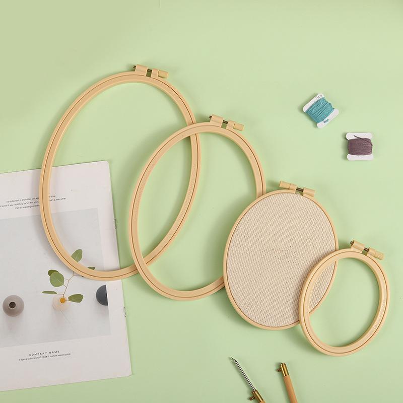 竹プラスチック製の木製フープ,楕円形の刺embroidery - Wood Ring Blank のレビューと価格
