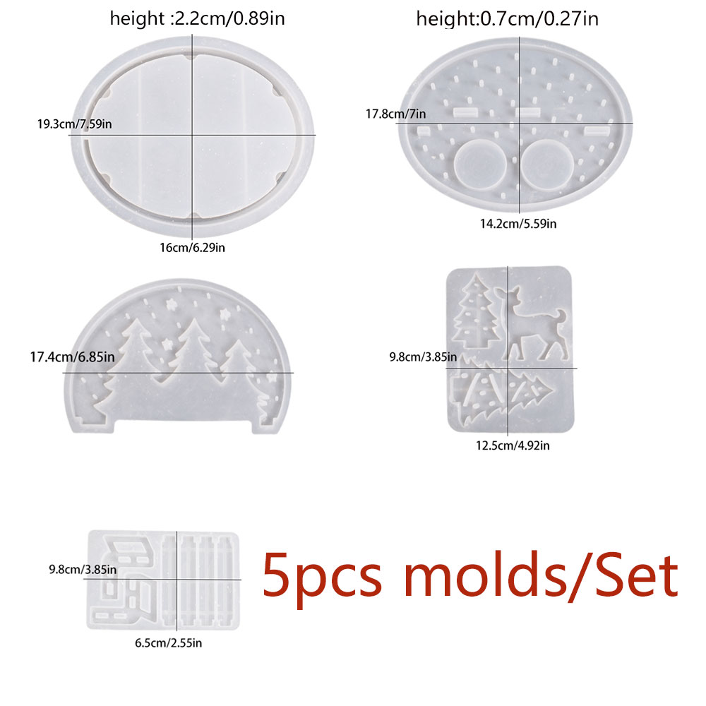 クリスマスエルクティーライトキャンドルホルダーシリコンモール - Silicone Mold Tray のレビューと価格