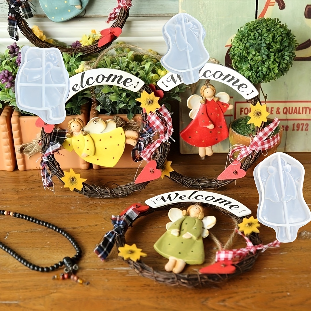 4個入りエンジェルペンダント型、樹脂シリコン型、エンジェルオ - Resin Craft Ideas のレビューと価格