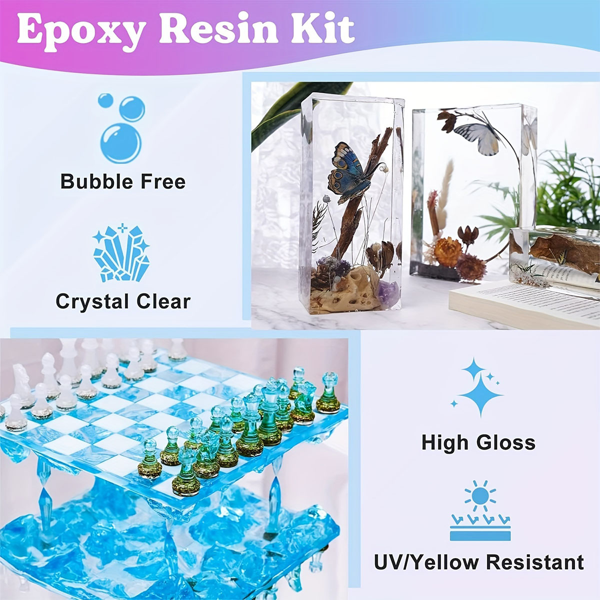 125ml/250ml クリスタルクリアキャスティングレジン - Resin Jewelry Kit のレビューと価格