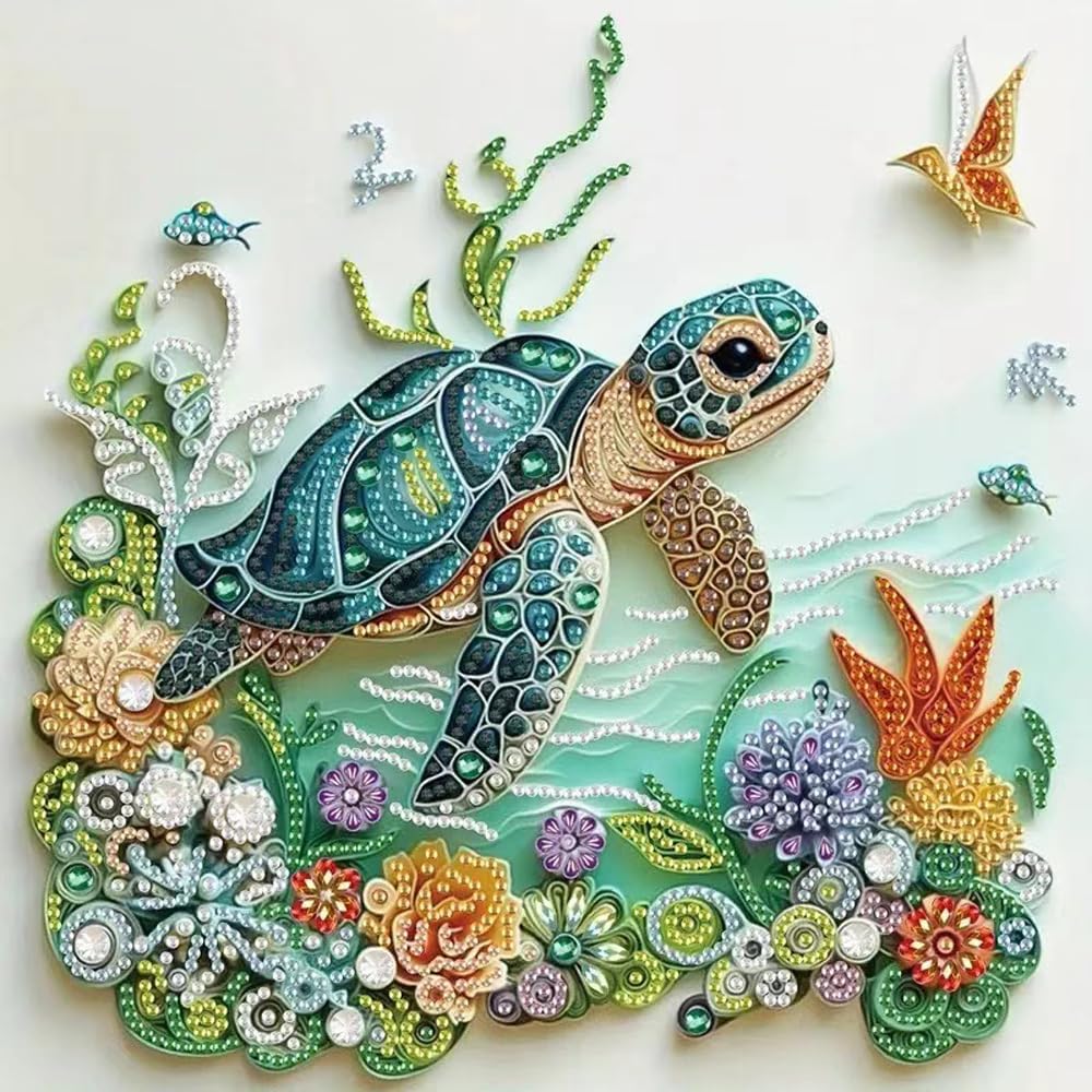 海亀動物ダイヤモンドペインティングキット 大人初心者向けDI - Resin Craft Kit のレビューと価格