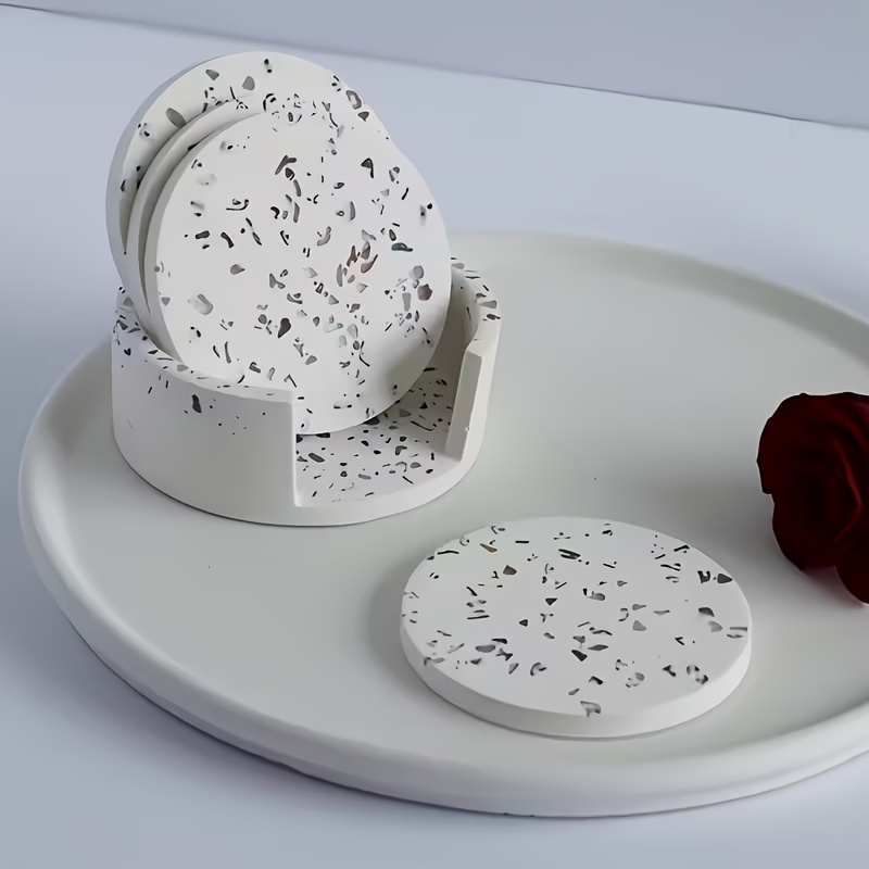 5個入り丸型コースターシリコンモールドセット、石膏コースター - Coaster Mold Round のレビューと価格