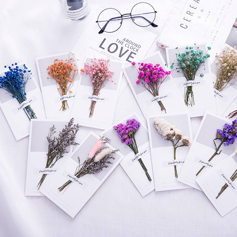 10 個ギフトカード結婚式招待状グリーティングカードカスミソ - Dried Flower Bulk のレビューと価格