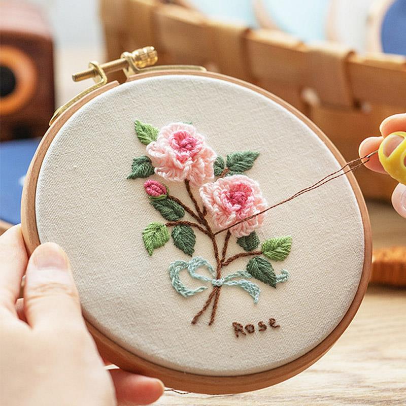 高品質ブナ材刺繍フープ木製刺繍サークルリングホルダー刺繍クロ - Wood Ring Blank のレビューと価格