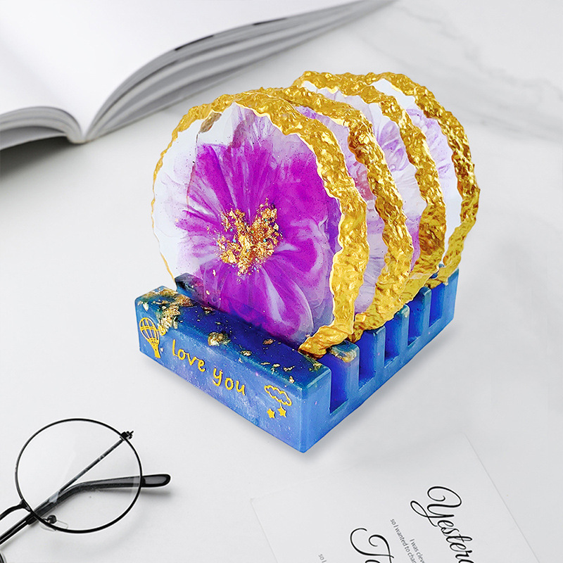DM413 Drusy コースター樹脂モールドジオードエポキ - Resin Craft Ideas のレビューと価格