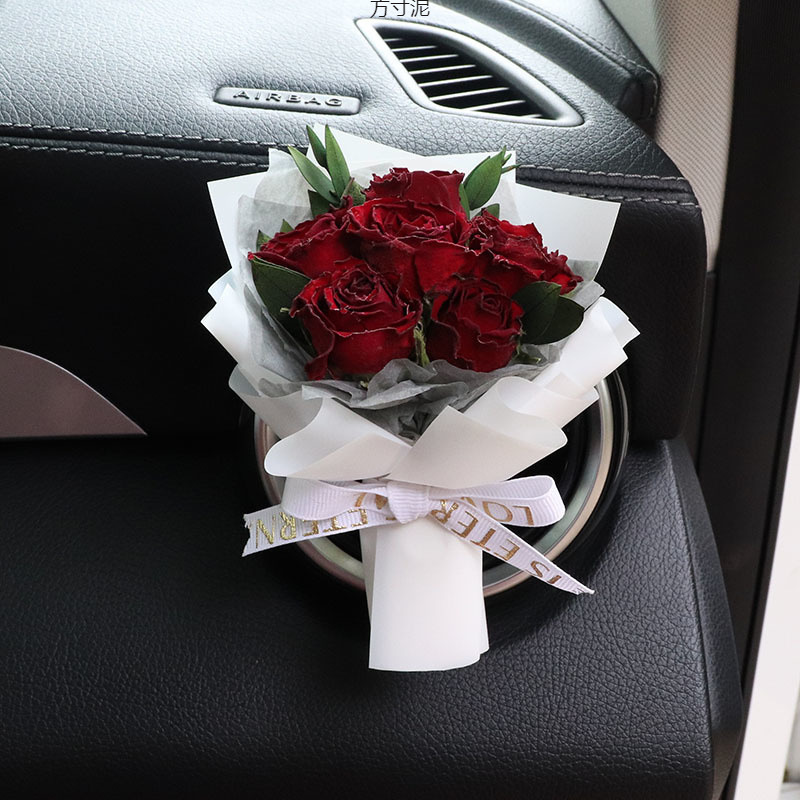 新鮮な花 ミニドライフラワーブーケ 車のエアコン吹き出し口ク - Dried Flower Bulk のレビューと価格