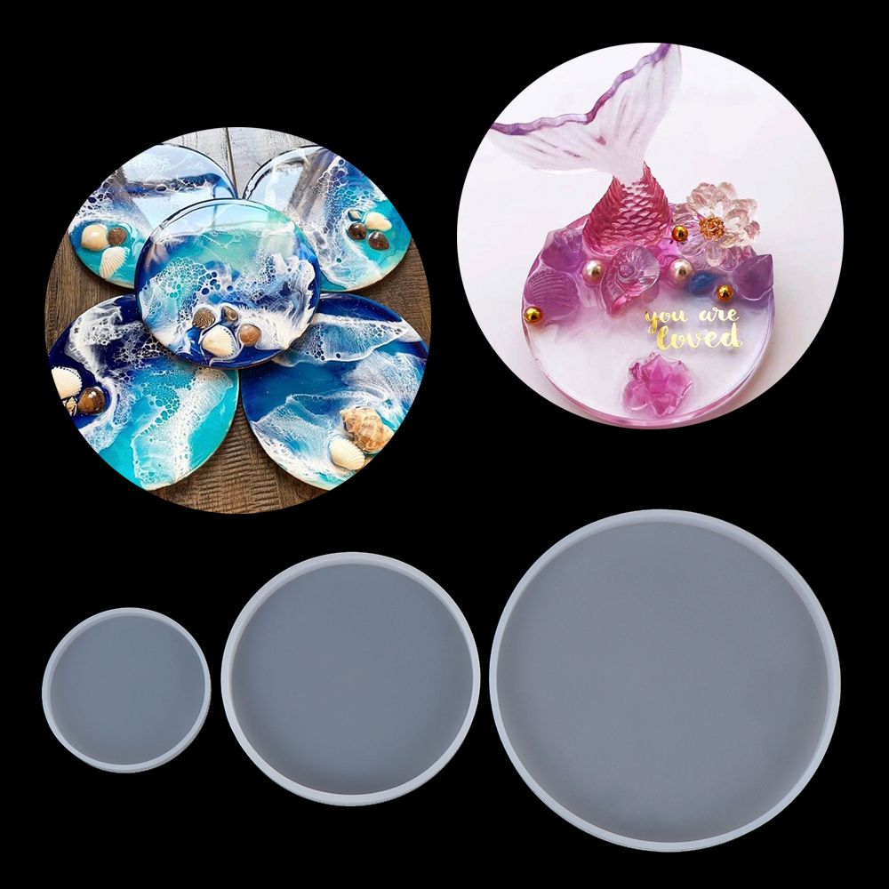 DIY クラフトシリコーン流体アートカップマドラウンドコース - Coaster Mold Round のレビューと価格