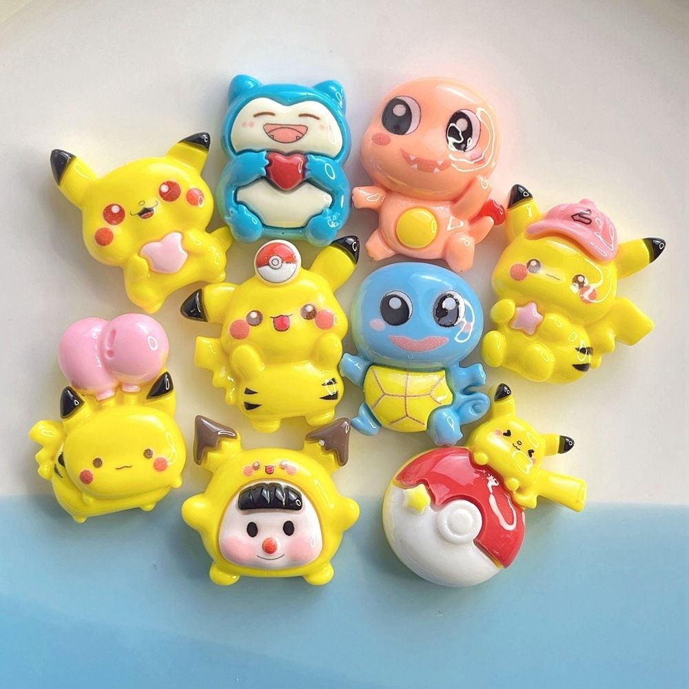 新しいDIYクラフト材料、漫画ポケモン用、樹脂製アクセサリー - Resin Craft Material のレビューと価格