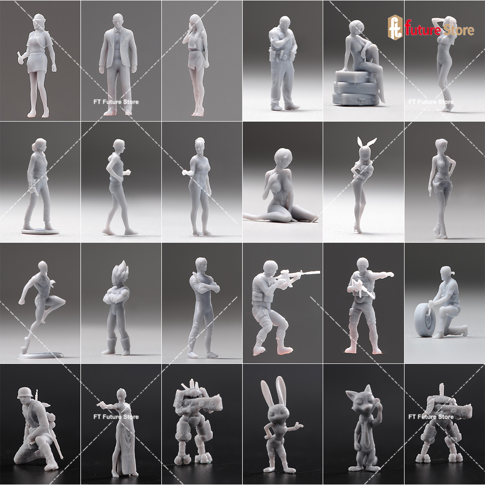 DIYブラインドボックス 5/10個セット 未塗装ミニチュア - Resin Craft Kit のレビューと価格