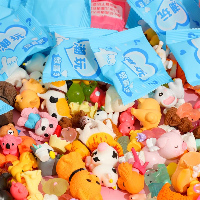 40 ピース/セットランダム漫画ブラインドボックス象動物ミニ - Resin Craft Ideas のレビューと価格