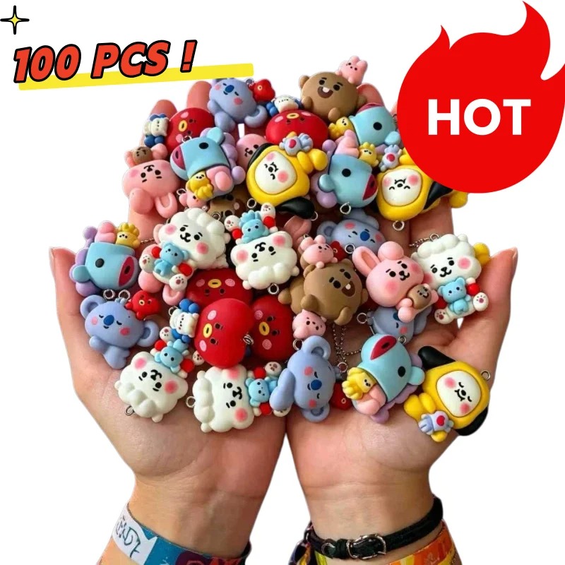 7 個 BT21 樹脂漫画チャーム DIY アクセサリークラ - Resin Craft Material のレビューと価格