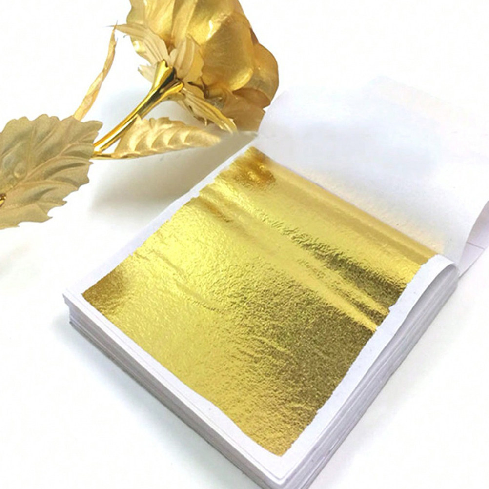 装飾用模造金箔シート（正方形）アートクラフト、絵画、家具用フ - Gold Foil Flakes のレビューと価格