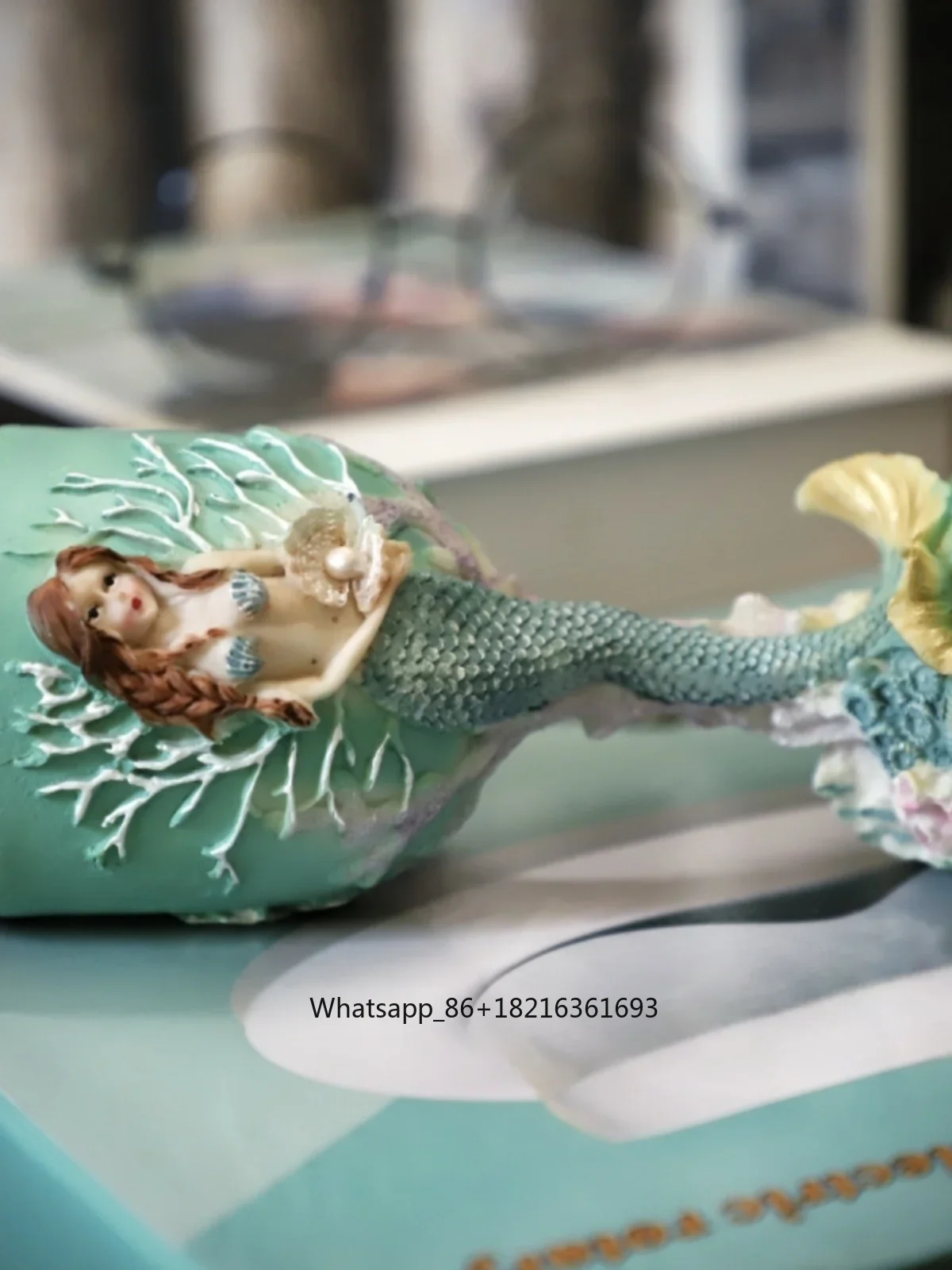 三次元彫刻マーメイド手描き工芸ゴブレット樹脂製クリエイティブ - Crafting Resin のレビューと価格