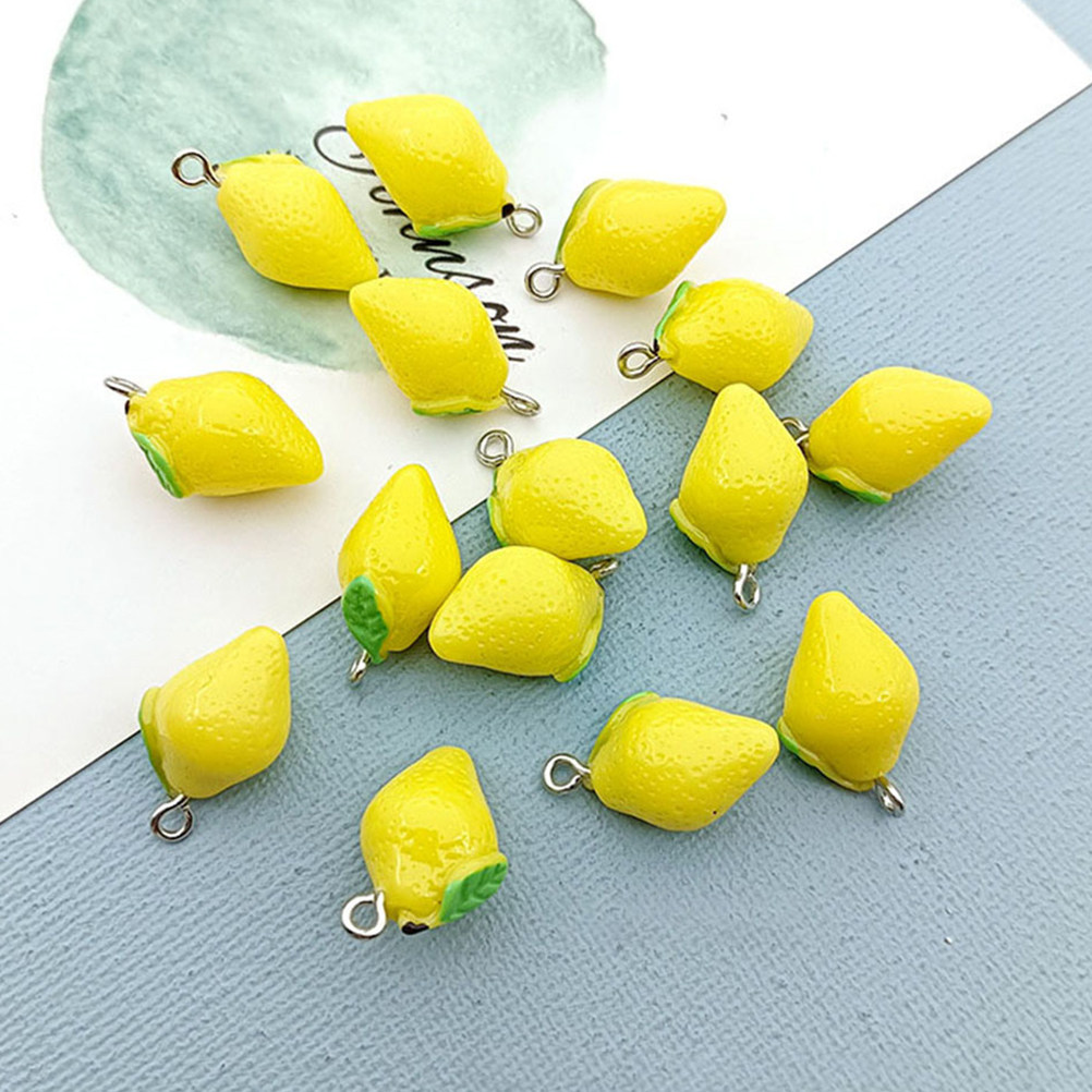 20 個レモン樹脂チャーム DIY ジュエリー作成用品夏のフ - Resin Craft Supplies のレビューと価格