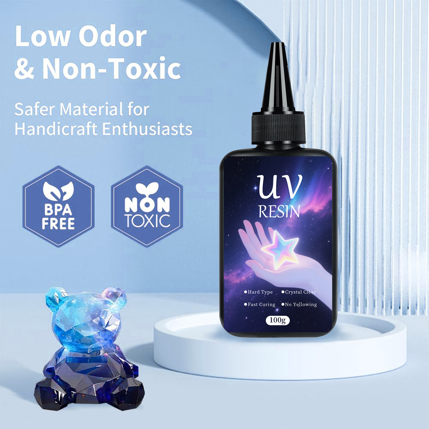 UVレジンキット（鋳造ツール付き） - 超透明、硬質、低臭、 - Epoxy Uv Resin Kit のレビューと価格