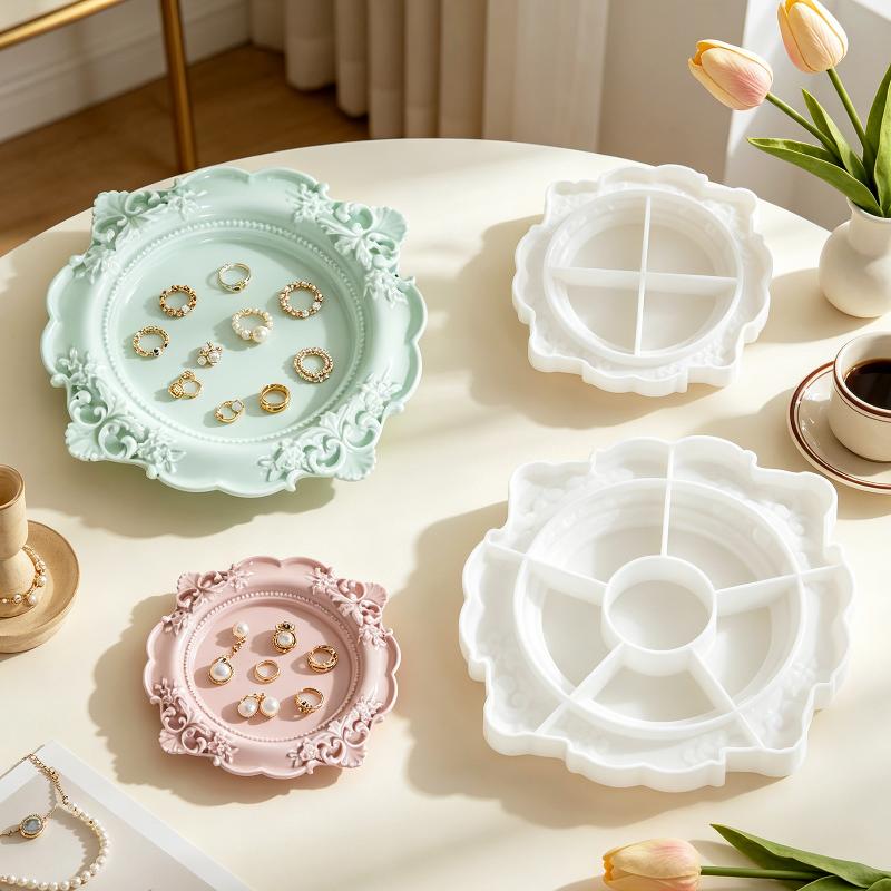1個入り ヴィンテージバロックレリーフシリコンモールド レー - Silicone Mold Tray のレビューと価格