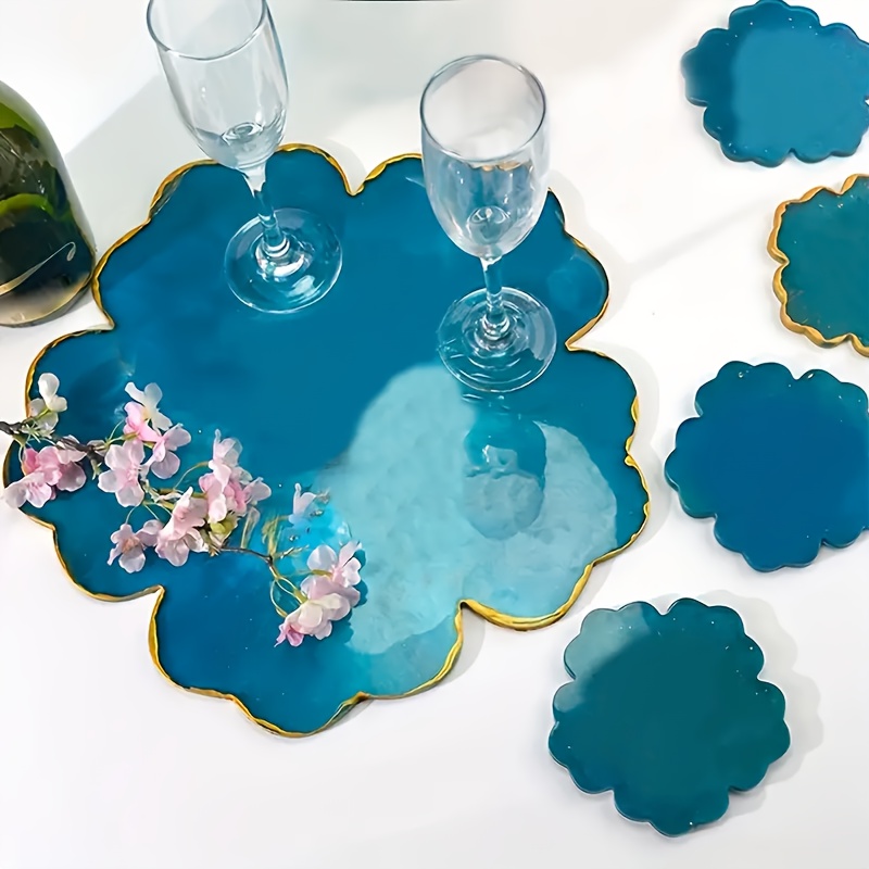 5個入りミラー付き大型花小花カップクッションベースシリコンモ - Flower Preservation Resin のレビューと価格