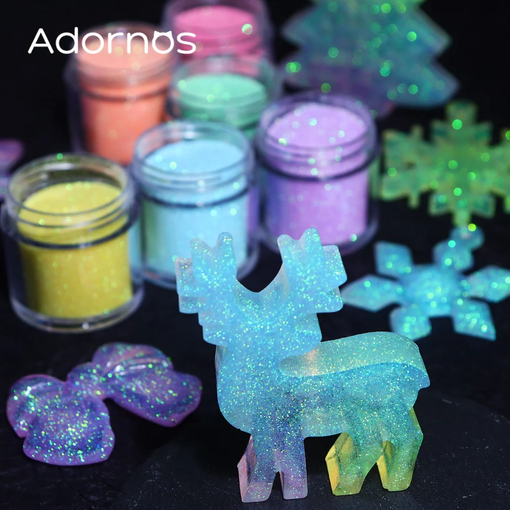 虹色グリッターシュガーパウダーエポキシ樹脂顔料着色剤染料樹脂 - Resin Pigment Set のレビューと価格