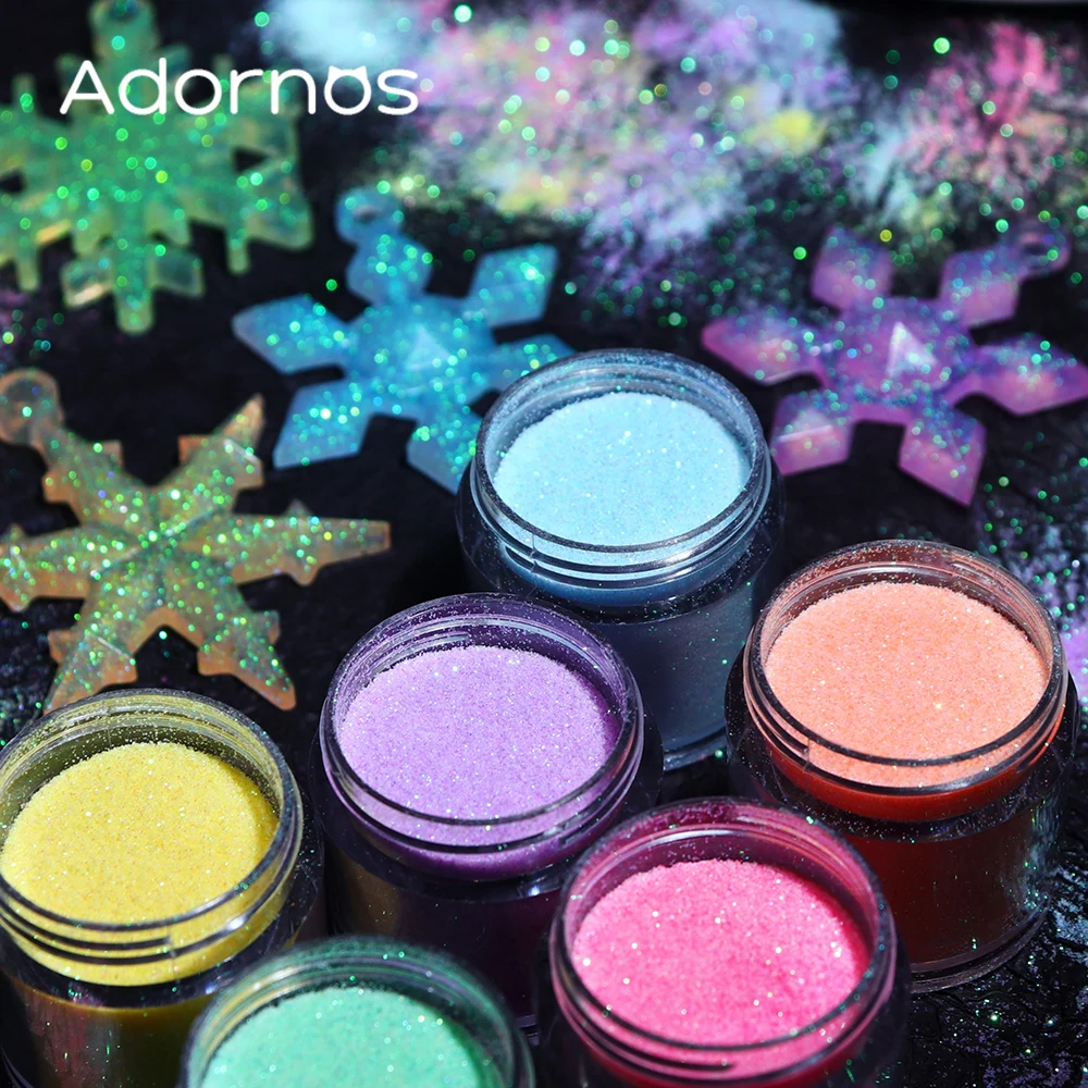 虹色グリッターシュガーパウダーエポキシ樹脂顔料着色剤染料樹脂 - Resin Pigment Set のレビューと価格