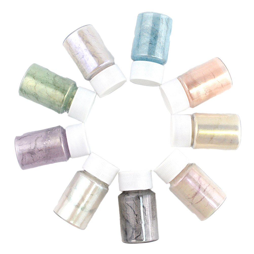 9色の高級マイカ顔料パウダーセット、バスボム、石鹸作り、ネイ - Resin Pigment Set のレビューと価格