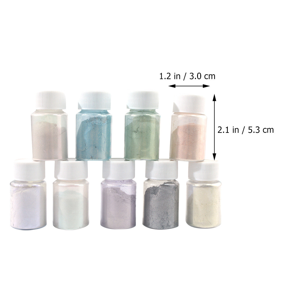 9色の高級マイカ顔料パウダーセット、バスボム、石鹸作り、ネイ - Resin Pigment Set のレビューと価格