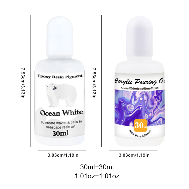 アクリル注入オイル＆エポキシ樹脂顔料コンボセット（30ml/ - Resin Pigment Set のレビューと価格