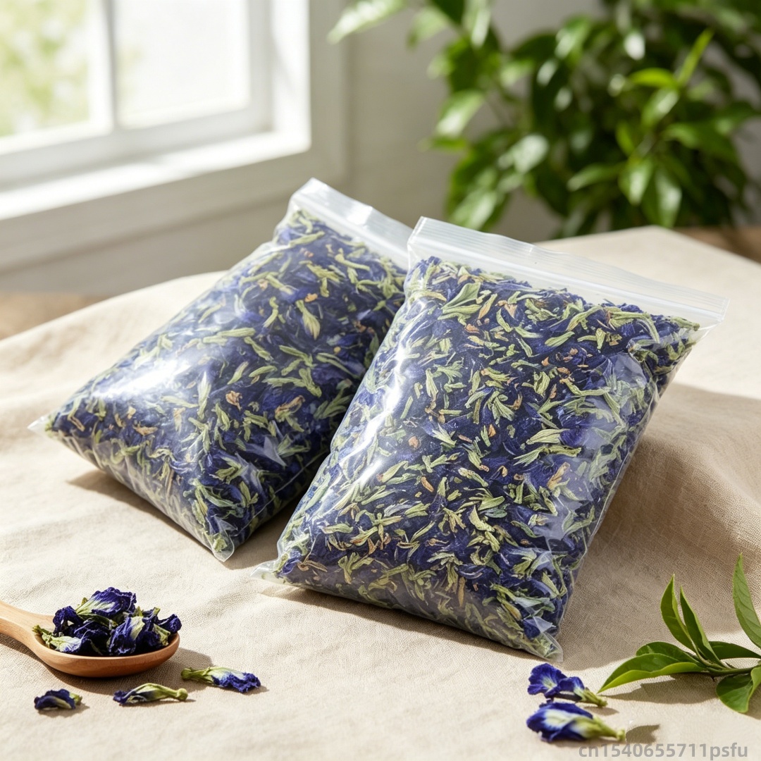 天然蝶蘭ドライフラワーブルーバタフライピーの花美容石鹸ウェデ - Dried Flower Bulk のレビューと価格
