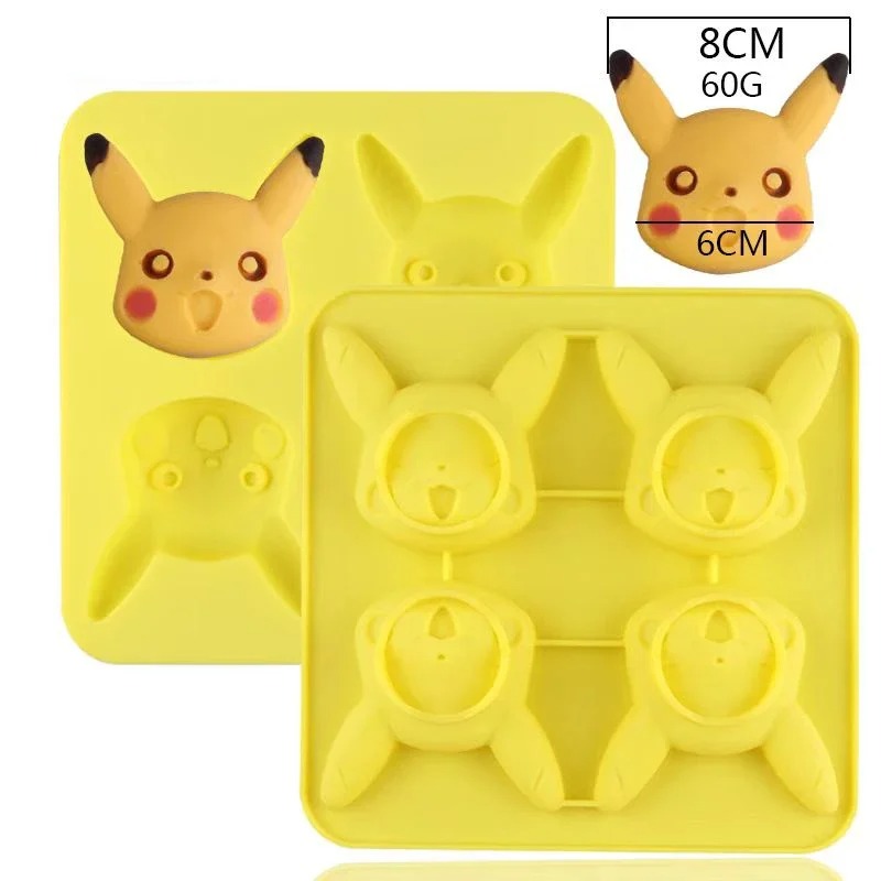 新しいピカチュウシリコンチョコレート型ペストリーパンケーキ型 - Silicone Mold Tray のレビューと価格