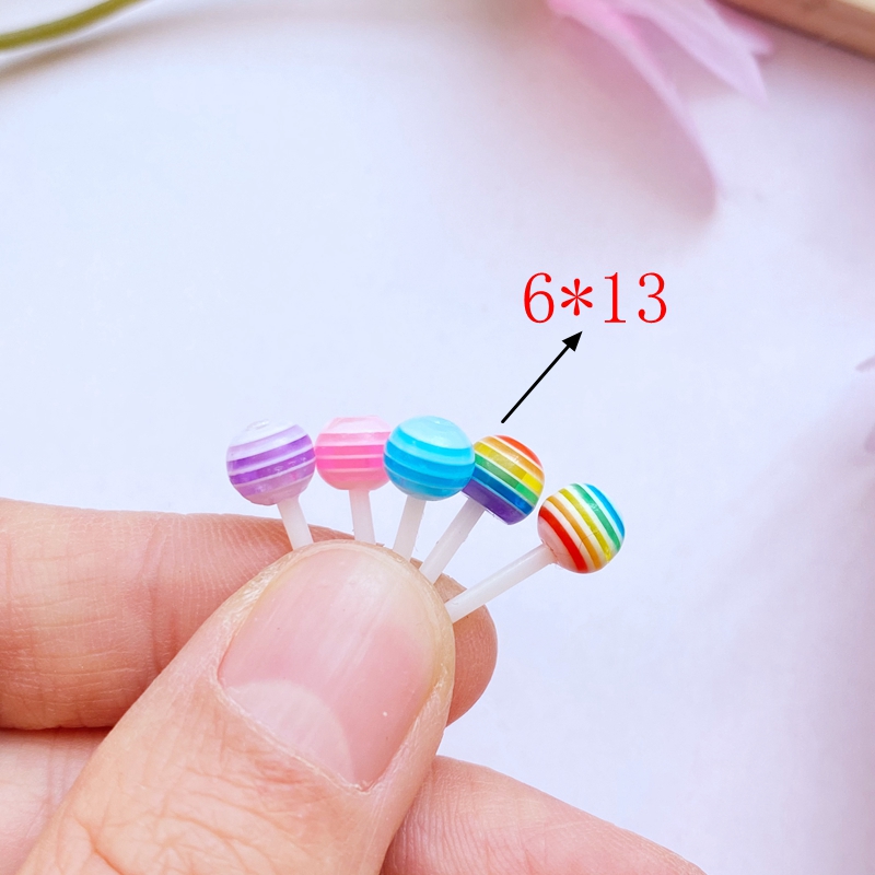 40 個新しいかわいい混合リトルロリポップ樹脂置物工芸品ヒラ - Flower Preservation Resin のレビューと価格