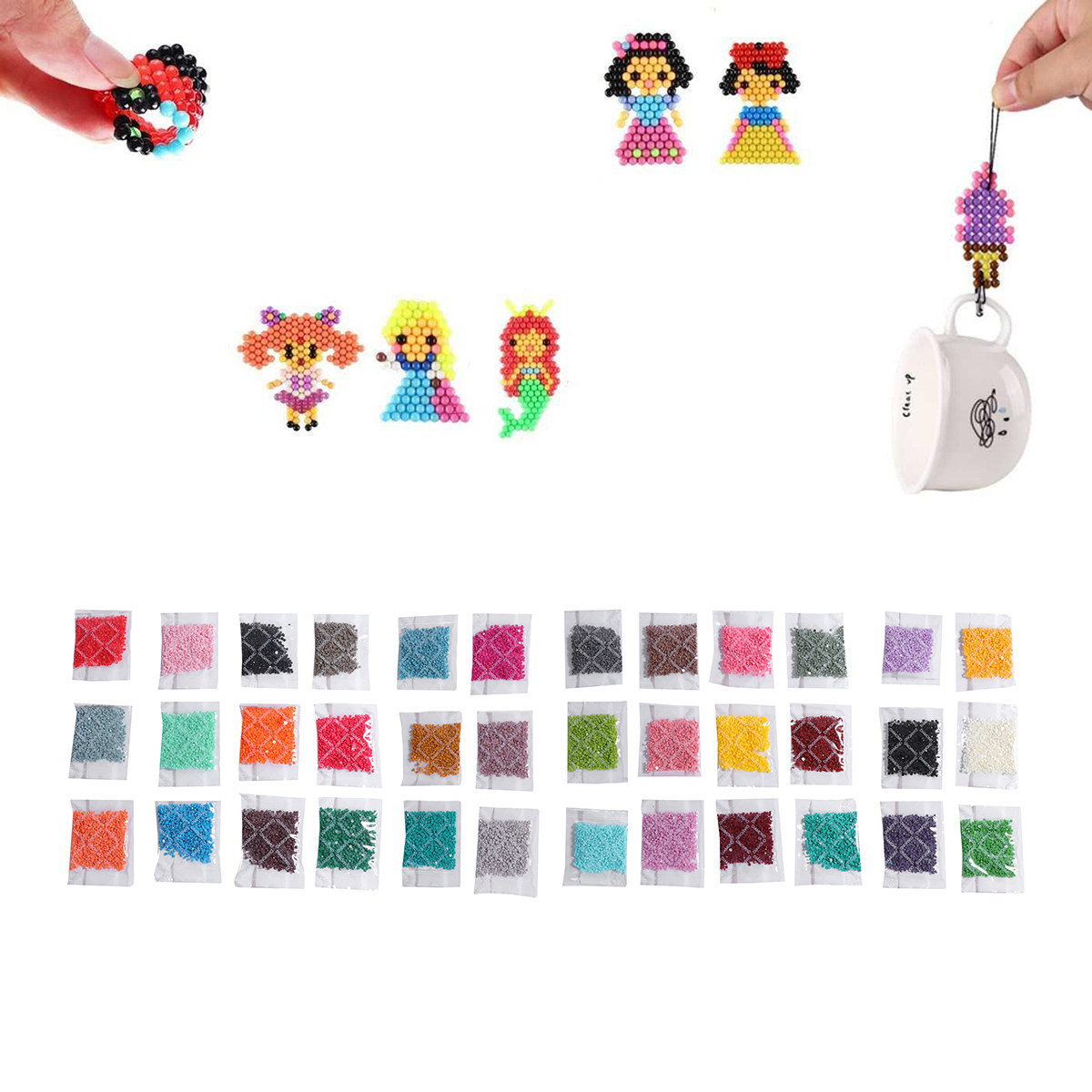 36個入りラウンドダイヤモンドセット樹脂ラインストーンDIY - Resin Craft Kit のレビューと価格