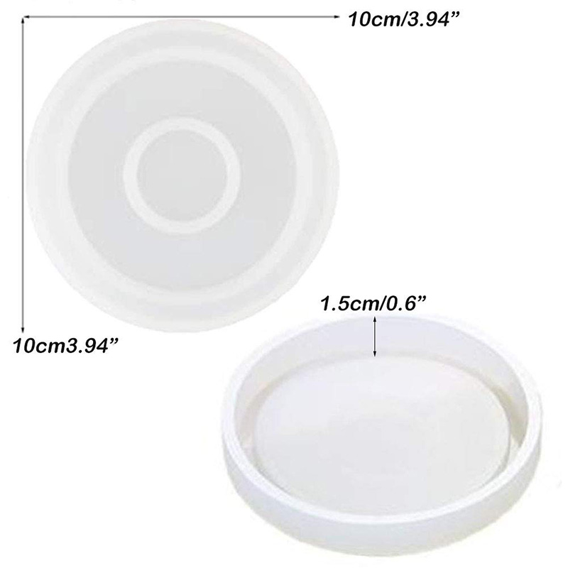 ビッグDIYラウンドコースターシリコンモールド3個パック、直 - Coaster Mold Round のレビューと価格