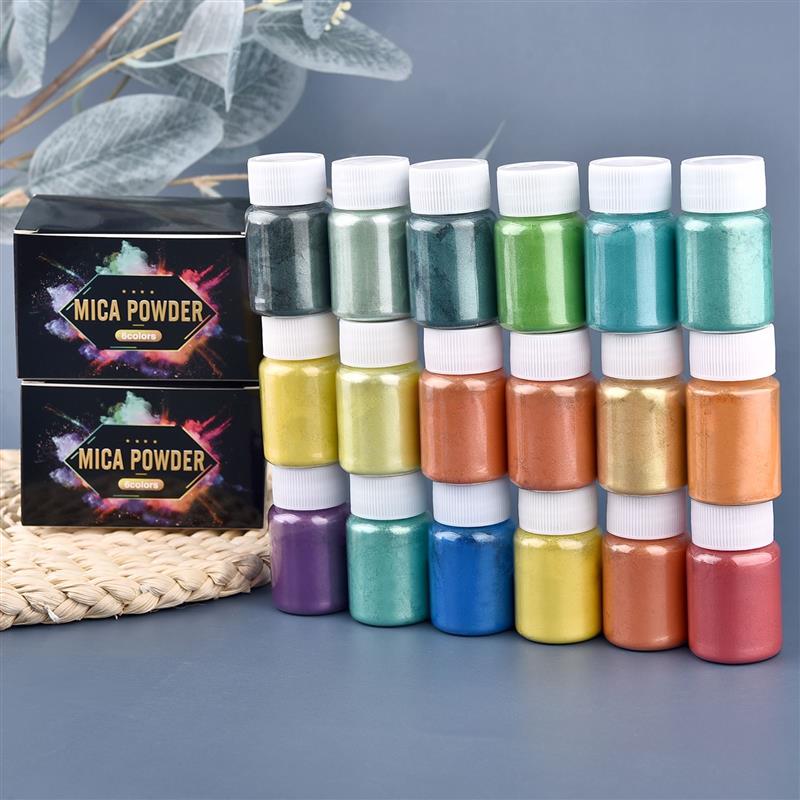 6 個セットエポキシ樹脂染料マイカパウダー粉末顔料セット樹脂 - Resin Pigment Set のレビューと価格