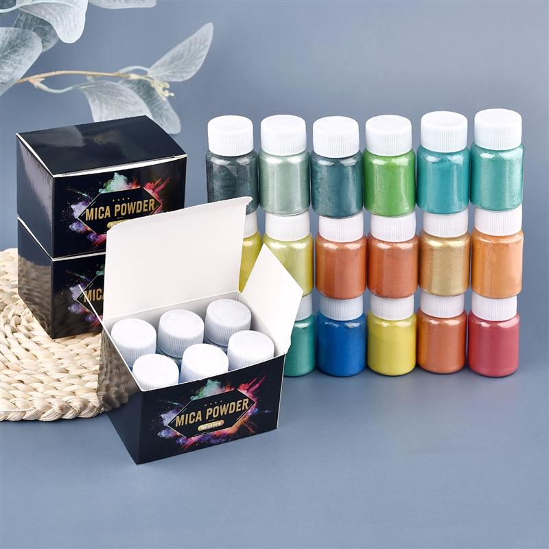 6 個セットエポキシ樹脂染料マイカパウダー粉末顔料セット樹脂 - Resin Pigment Set のレビューと価格